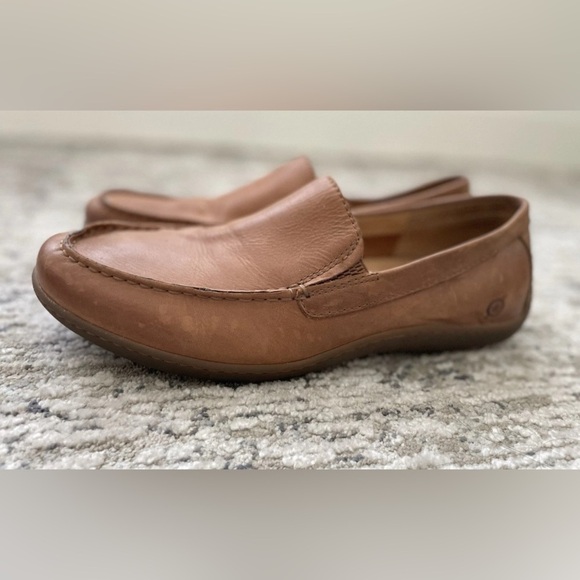BORN Brompton Brown Leather Loafers Mens Size 11 - Picture 7 of 7
